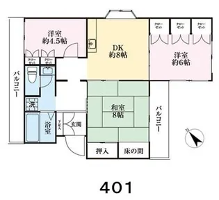 エンブレム上尾【3階】の間取り