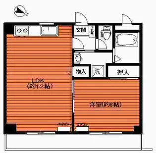 アミティ中町【1階】の間取り