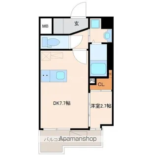 RESIDENCE花畑【8階】の間取り