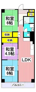 熊本市中央区水前寺3丁目【7階】の間取り
