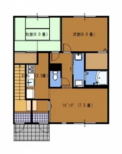 サンビレッジ府中 B【1階】の間取り