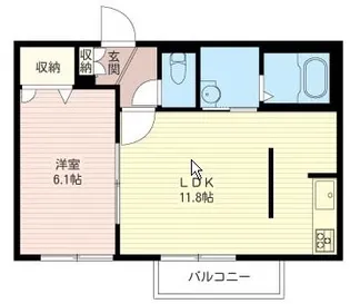 セレッソ新小岩【2階】の間取り