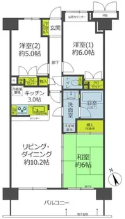 コスモフェスタ日暮里【7階】の間取り