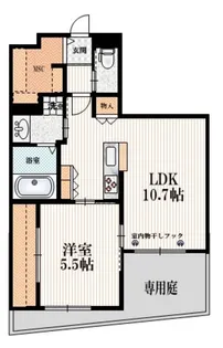 トレインビュ―大泉【1階】の間取り