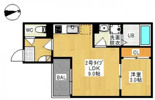 Regalest 奥田本町I【1階】の間取り