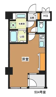 レスピール羽田【5階】の間取り