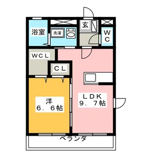 ルミエール ナイツ【2階】の間取り