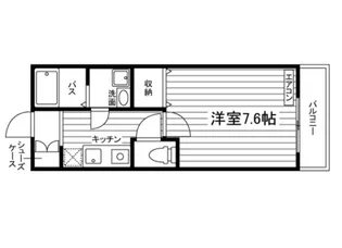 サニーコート法界院【1階】の間取り