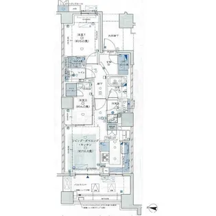 ザ・パークハウス東陽町翠賓閣【2階】の間取り