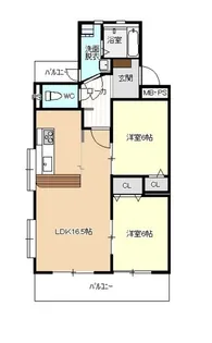 エステイト丸万【3階】の間取り