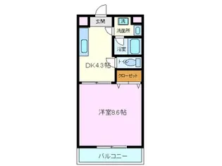 LA FLEUR【3階】の間取り