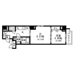 AXIA sugamo【8階】の間取り