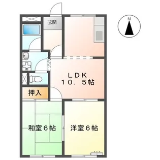 アーバンコーポ【1階】の間取り