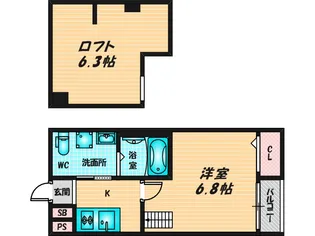 シーニュ金岡【2階】の間取り