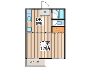 第2むさし野ハイツ【2階】の間取り