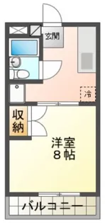 メルカードあさひII【1階】の間取り
