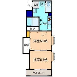 ノースヴィレッジ芳斉【4階】の間取り