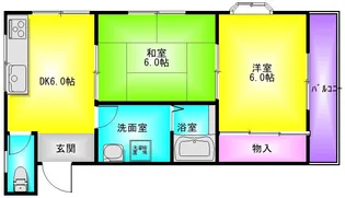 コーポサンサン【2階】の間取り
