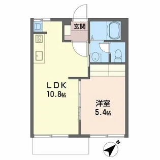 フレグランスのぞみ A【1階】の間取り