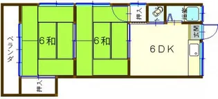村田荘【1階】の間取り