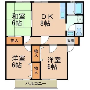 サンガーデンスター【2階】の間取り