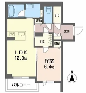 リベルテ【3階】の間取り