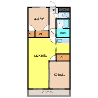 ネスパルド江南【1階】の間取り