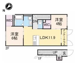 GardenTerrce【2階】の間取り