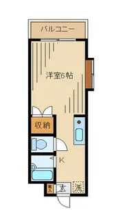 ビクトワール西新宿【1階】の間取り