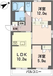 コルマール【1階】の間取り