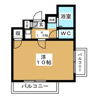 パークヒルズマンション【3階】の間取り