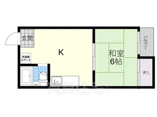 奥田孝コーポ【1階】の間取り