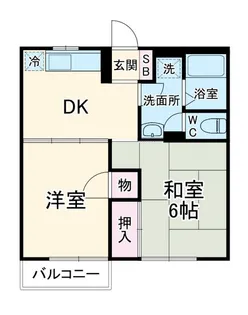 ハイツ須藤II【1階】の間取り