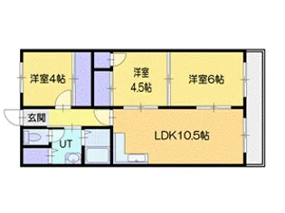 LIV+千歳(リブタス)【3階】の間取り