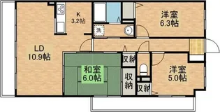 ドルチェ若草【1階】の間取り