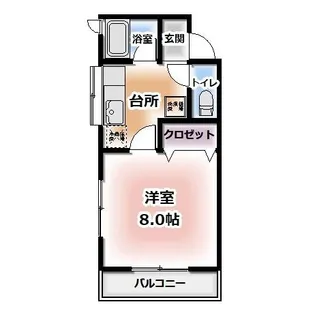 レインボー鹿島【2階】の間取り