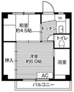 ビレッジハウス長沼2号棟【3階】の間取り