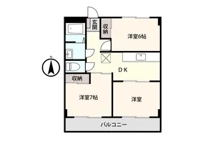 アシスト第2富山マンション【3階】の間取り