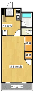 朝日ハイツホノベ【2階】の間取り