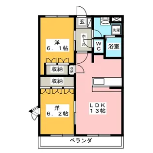 エクセル・ハイツ【2階】の間取り