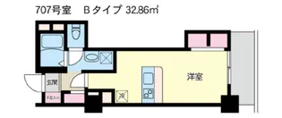 高田馬場ヒルサイドパレス【7階】の間取り