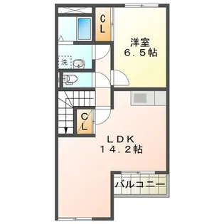 サンハイム【2階】の間取り