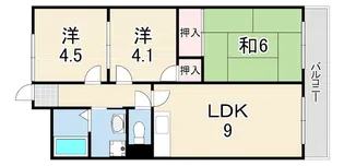 フローリッシュ二見【1階】の間取り
