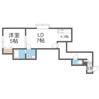 シュクルマノワール【2階】の間取り