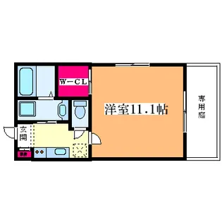 メープル大和田【1階】の間取り