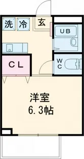 ルミエール等々力【1階】の間取り