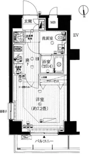プレール・ドゥーク新御徒町【3階】の間取り