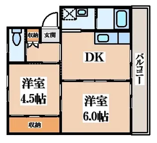 ビレッジハウス久世【3階】の間取り
