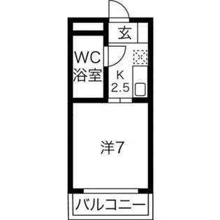 第三要ハイツ【4階】の間取り