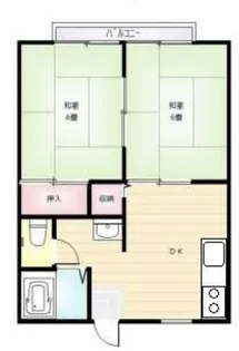 グリーンハイツ2【2階】の間取り